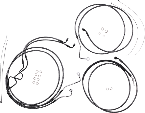 Magnum Shielding - 787925 - KARBONFIBR Designer Handlebar Installation Kit - 10" - '17-'20 FLHR