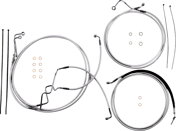 Magnum Shielding - 387875 - Sterling Chromite II® Designer Handlebar Installation Kit - 10" - '17-'20 FLTR