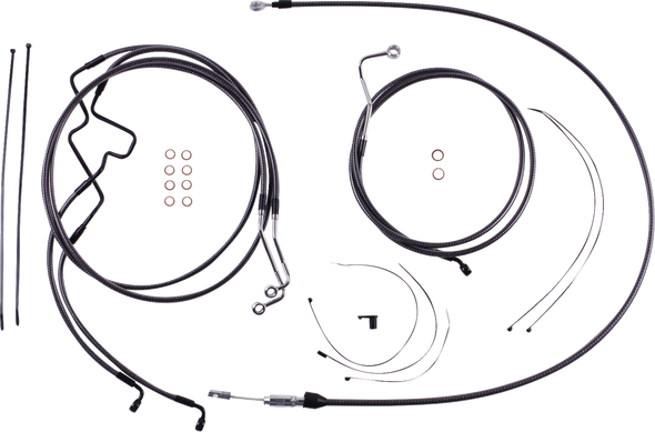 Magnum Shielding - 7871226 - KARBONFIBR Designer Handlebar Installation Kit - 6" - '21-'22 FLHR
