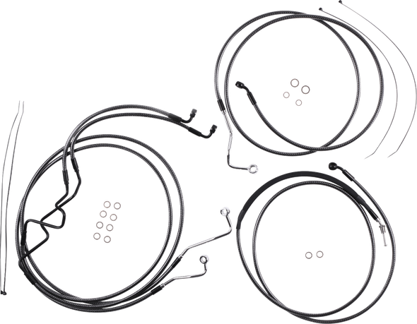 Magnum Shielding - 787876 - KARBONFIBR Designer Handlebar Installation Kit - 6" - '17-'20 FLTR
