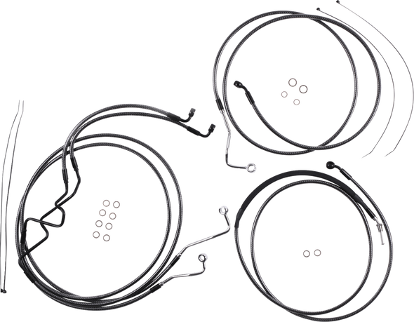 Magnum Shielding - 787878 - KARBONFIBR Designer Handlebar Installation Kit - 8" - '17-'20 FLTR