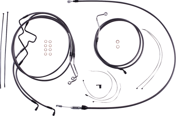 Magnum Shielding - 7871228 - KARBONFIBR Designer Handlebar Installation Kit - 8" - '21-'22 FLHR