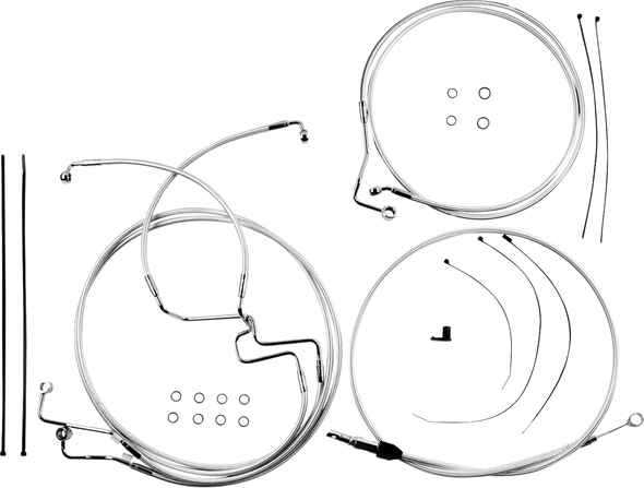 Magnum Shielding - 3871216 - Sterling Chromite II® Designer Handlebar Installation Kit - 6" - '21-'23 FLTR