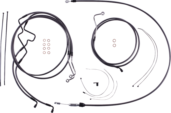 Magnum Shielding - 7871216 - KARBONFIBR Designer Handlebar Installation Kit - 6" - '21-'23 FLTR