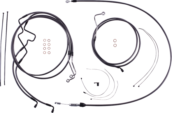 Magnum Shielding - 7871216 - KARBONFIBR Designer Handlebar Installation Kit - 6" - '21-'23 FLTR