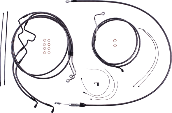 Magnum Shielding - 7871218 - KARBONFIBR Designer Handlebar Installation Kit - 8" - '21-'23 FLTR