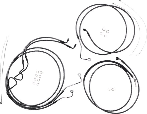 Magnum Shielding - 787875 - KARBONFIBR Designer Handlebar Installation Kit - 10" - '17-'20 FLTR