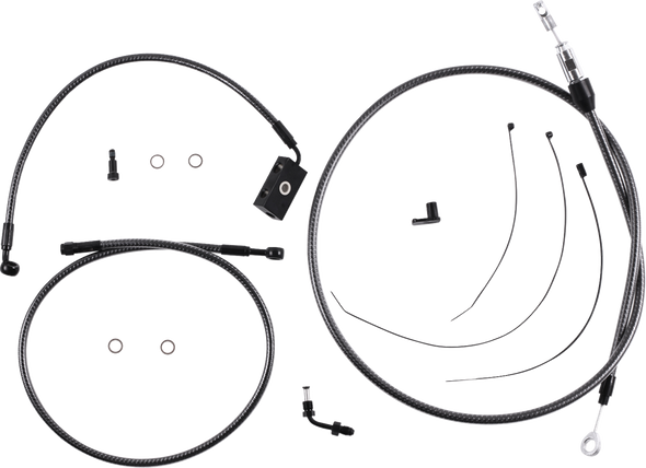Magnum Shielding - 7871255 - KARBONFIBR Designer Handlebar Installation Kit - 10" - '18-'24 Softail