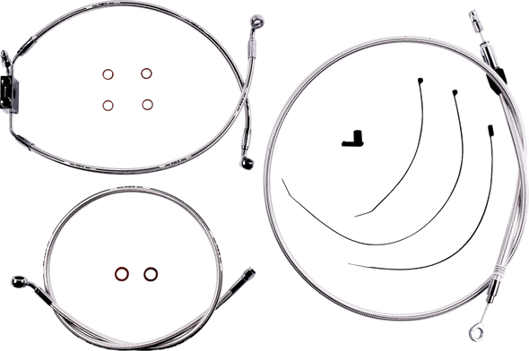 Magnum Shielding - 3871128 - Sterling Chromite II® Designer Handlebar Installation Kit - 8" - FXLR/FXFB/S