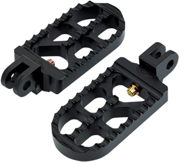 Joker Machine - Adjustable Long Footpegs - Black fits Triumph (see desc.)