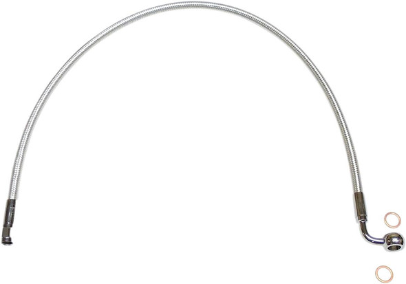 Magnum Shielding - AS37228 - Brake Line - 10 mm-90° - 28" - Sterling Chromite II