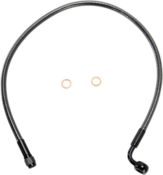 Magnum Shielding - AS47224 - Brake Line - 10 mm-90° - 24" - Black Pearl