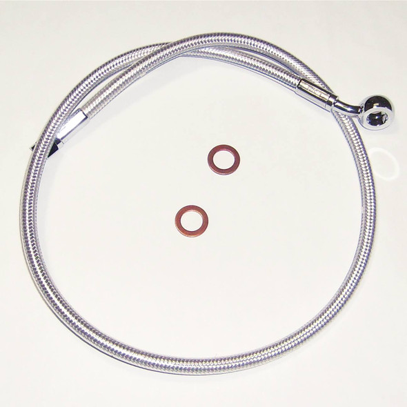 Magnum Shielding - AS37125 - Brake Line - 10 mm-35° - 25" - Sterling Chromite II