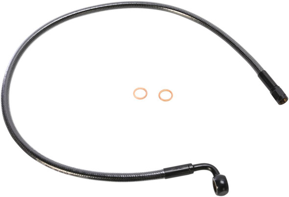 Magnum Shielding - AS47225 - Brake Line - 10 mm-90° - 25" - Black Pearl