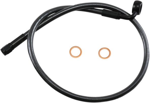 Magnum Shielding - AS478026 - Brake Line - 12mm-90° - 26" - Black Pearl