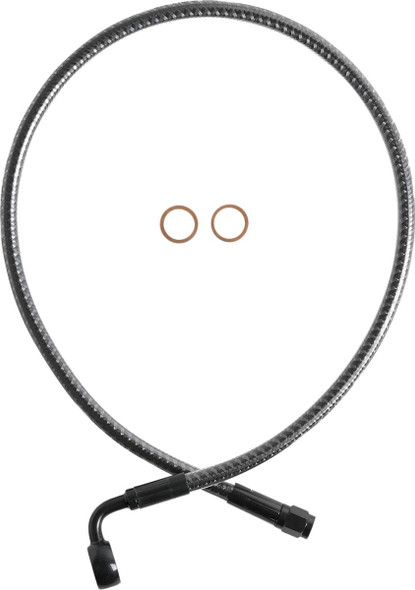 Magnum Shielding - AS778026 - Brake Line - Front - 12 mm - 90° - 26" - KARBONFIBR