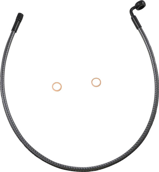 Magnum Shielding - AS778028 - Brake Line - Front - 12 mm - 90° - 28" - KARBONFIBR