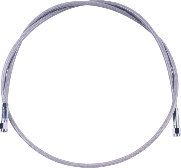 Magnum Shielding - SSC0500-48 - Universal XR Brake Line - 48" - Stainless w/ Chrome Fittings