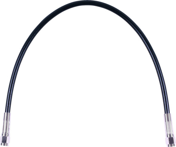 Magnum Shielding - SBC0500-19 - Universal XR Brake Line - 19" - Black w/ Chrome Fittings