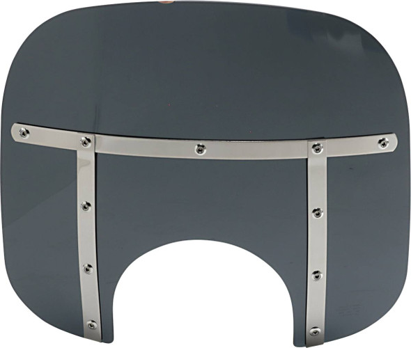 Memphis Shades - MEM35110 - Fats Windshield - 13" - Headlight - Dark Black Smoke