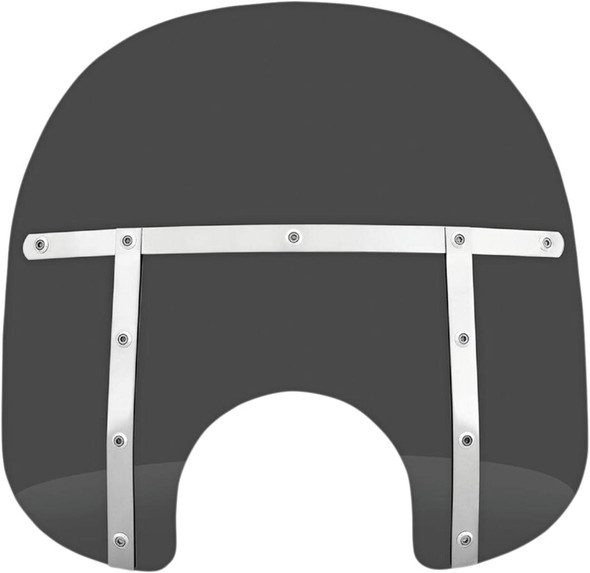 Memphis Shades - MEM31210 - Fats Windshield - 15" - Headlight - Dark Black Smoke