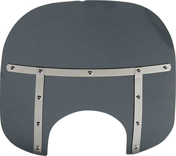 Memphis Shades - MEM35210 - Fats Windshield - 15" - Headlight - Dark Black Smoke