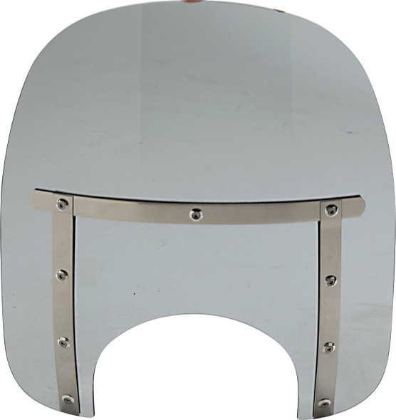 Memphis Shades - MEM41210 - Memphis Slim Windshield - 15" - 9" Headlight Cutout - Dark Black Smoke