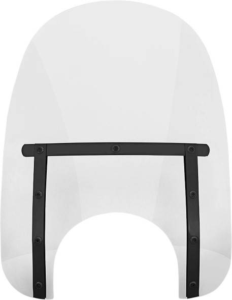 Memphis Shades - MEB4220 - Memphis Slim Windshield - 17" - 9" Headlight Cutout - Night Shades Clear