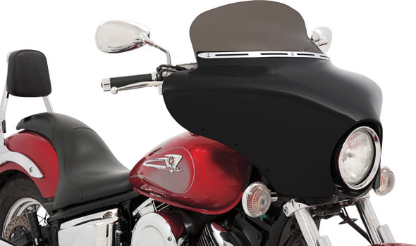 Memphis Shades - MEM0911 - Fairing Windshield Trim - Stainless Steel - Polished