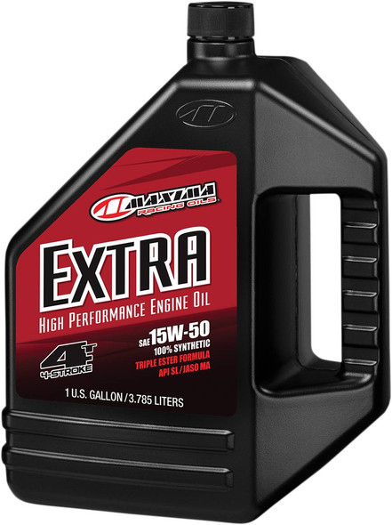 Maxima Racing Oil - 329128 - Extra Synthetic 4T Oil - 15W-50 - 1 U.S. gal.