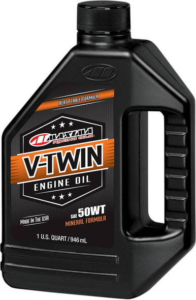 Maxima Racing Oil - 30-07901 - V-Twin Oil - 50wt - 1 U.S. quart