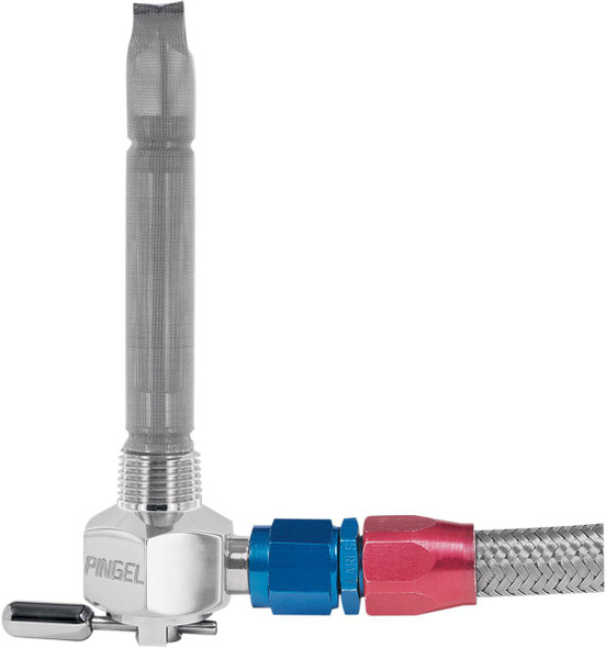 Pingel - 6231-CH - Power-Flo™ -6AN Fuel Valve - Chrome-Plated - 3/8" NPT