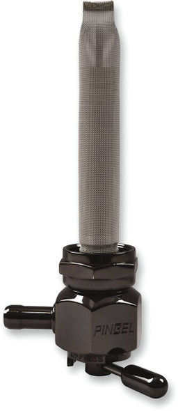 Pingel - 6311-CHBLK - Hex Fuel Valve - Black Chrome - 22 mm
