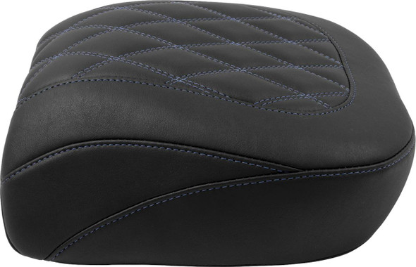 Mustang - 88511SB - Wide Tripper™ Seat - Passenger - Sky Blue Stitching - FLT/FLH '23-'25