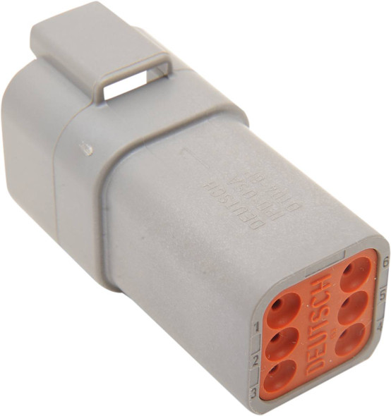 Namz - DR-6G - Deutsch Receptacle - 6 Pin - Gray