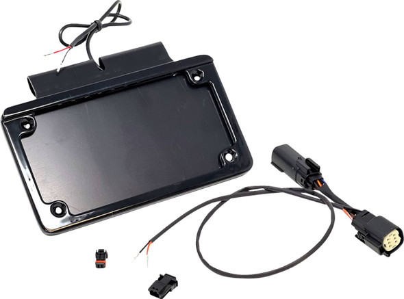 Namz - NIBTH-B02 - Saddlebag Tag Holder w/ Illuminated License Plate Frame - '10 FLHX