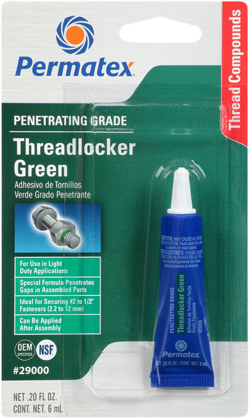 Permatex - 29000 - 290 Threadlocker - Green - 0.2 US fl oz.