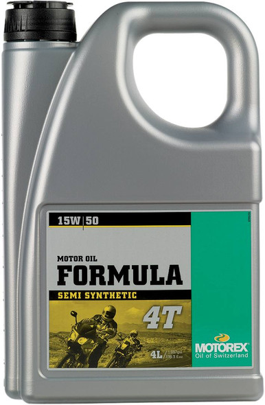 Motorex - 306183 - Formula Synthetic Blend 4T Engine Oil - 15W-50 - 4L