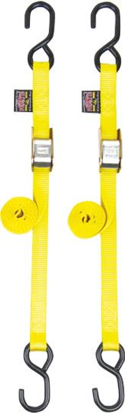 Powertye Mfg. - 22268 - Standard Tie-Downs - 1" x 5-1/2' - Yellow