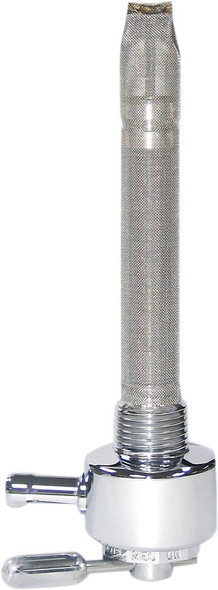 Pingel - 1211-CR - Round Fuel Valve - Chrome - 3/8" NPT