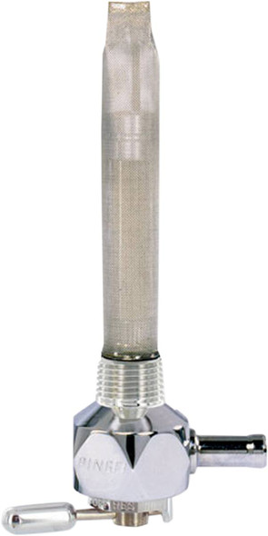 Pingel - 4211-CD - Hex Fuel Valve - Diamond Chrome - 3/8" NPT