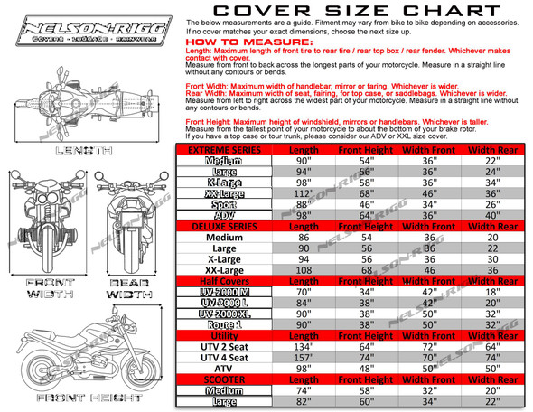 Nelson Rigg - MC-902-04-XL - Motorcycle Cover - Polyester - Extra Large
