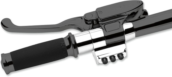 Performance Machine (Pm) - 0011-0751MP-CH - Contour Handlebar Control Spacer - Left - Cable Clutch - 1-1/4" Handlebars - Chrome