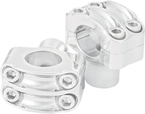 Rsd - 0208-2050-CH - Nostalgia Handlebar Risers- Four-Bolt - 1-1/2" - Chrome