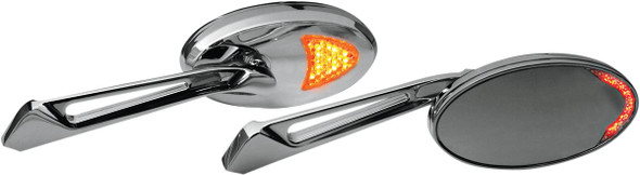 Rivco Products - MIRLED - Mirrors - Custom/LED - Side View - Chrome - Each