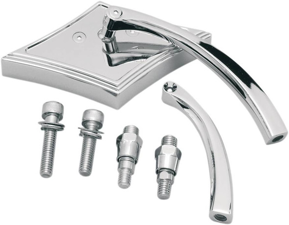 Pro-One Perf.Mfg. - 103140 - Mirror - Pro-Mini - Side View - Diamond - Chrome - Each