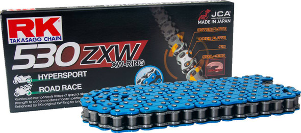 Rk - BB530ZXW-150 - 530 ZXW - Drive Chain - 150 Links - Blue