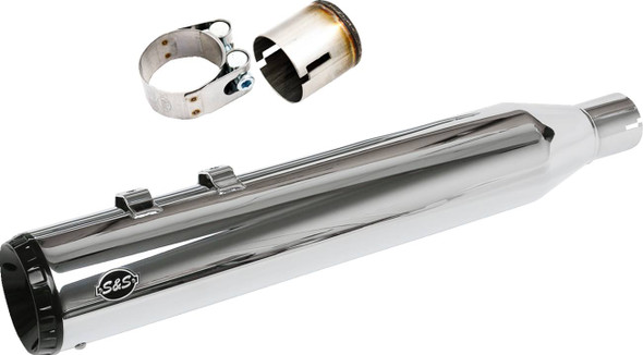 S&S Cycle - 550-1142 - 2-into-1 Swindler Exhaust Conversion Kit - 4-1/2" - Chrome - M8 Touring