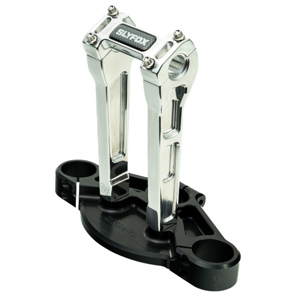 Slyfox - SF-1001-08-R - Handlebar Riser Kit - Straight - 1" Clamping - 8" Rise - Raw