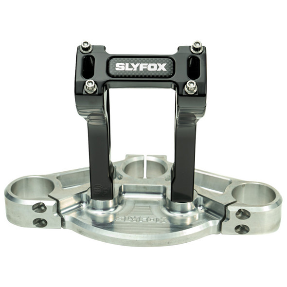 Slyfox - SF-1002-06-B - Handlebar Riser Kit - Pullback - 1" Clamping - 6" Rise - Black